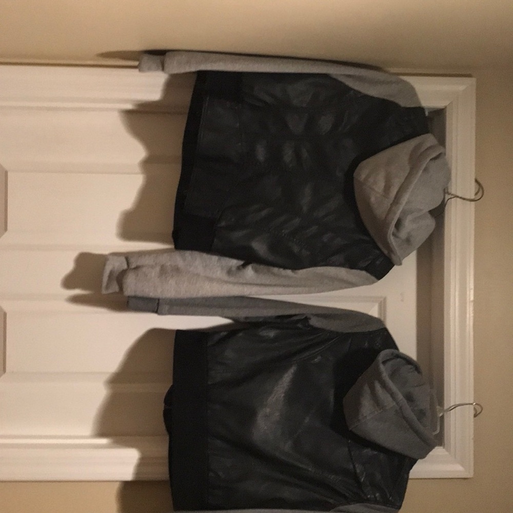Hooded vegan jacket